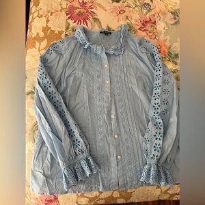 JCrew button up blue XL